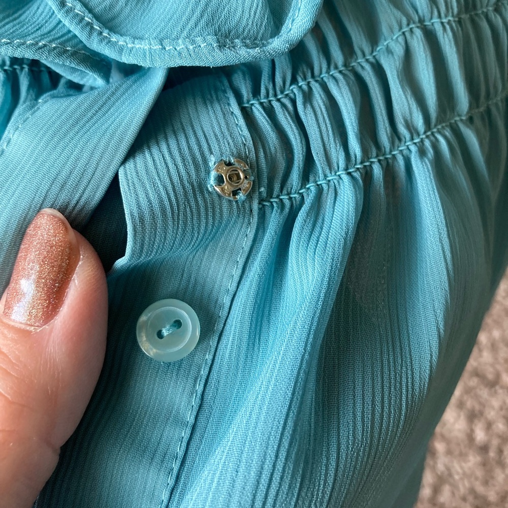 The Limited Ruffle Button Blouse - Picture 6 of 13
